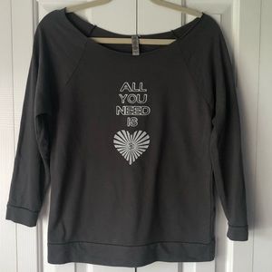 Yoga pull over sweater